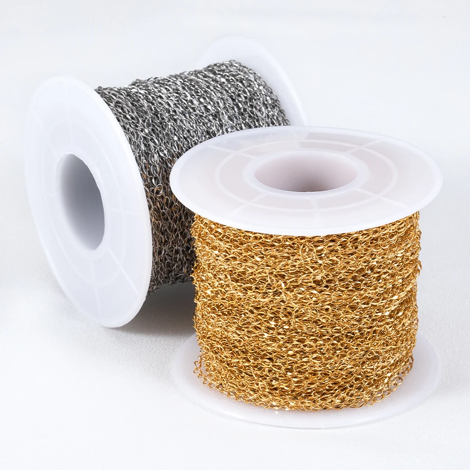 Catena per la creazione di gioielli di design comune catena a croce ROLO placcat