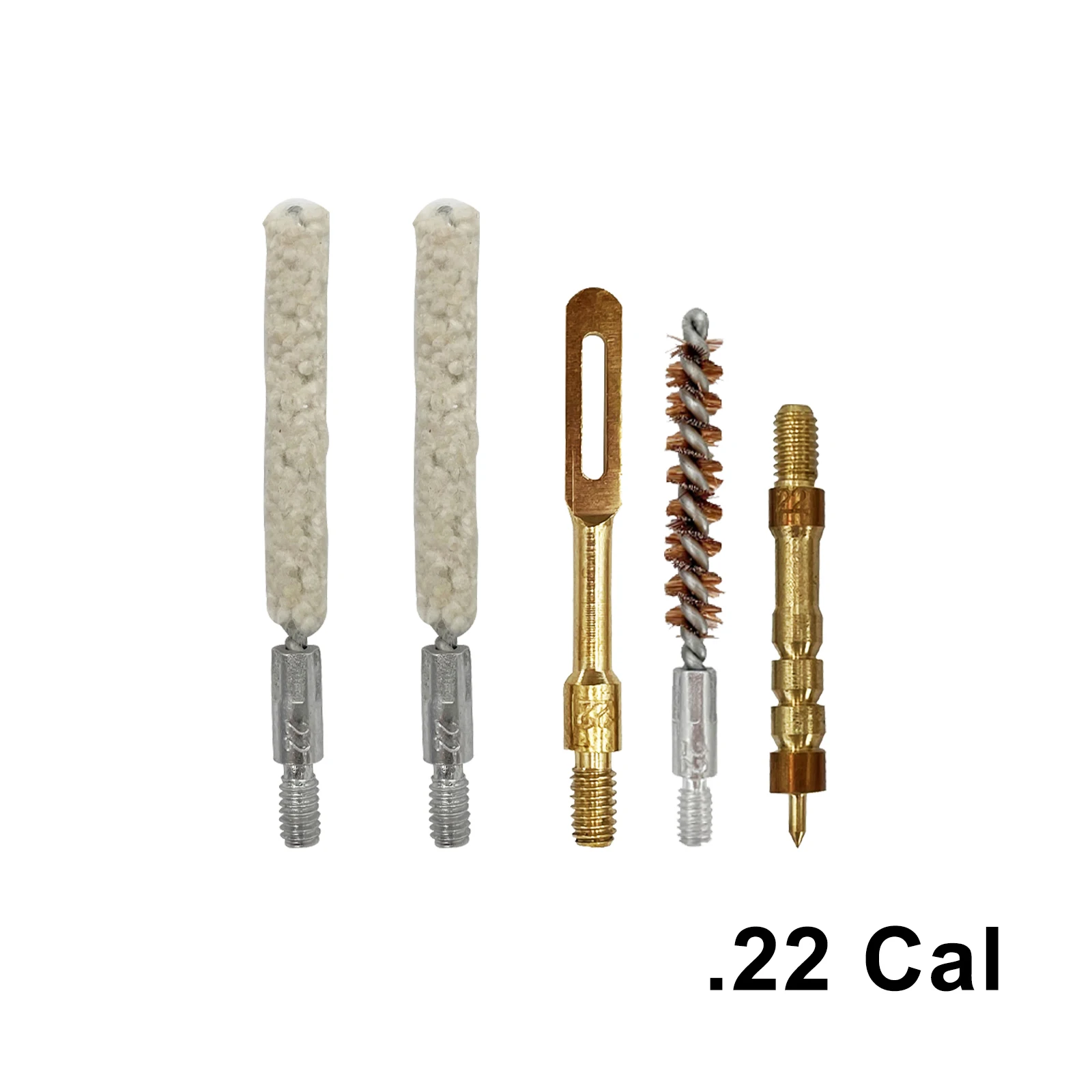 Deluxe Gun Cleaning Kit with Brushes, Mops, Brass Jags, and Slotted Loops