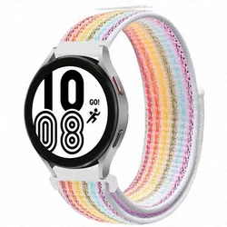 Premium Nylon Loop Band - Breathable and Comfortable Strap for Smartwatches (Seven color 19)