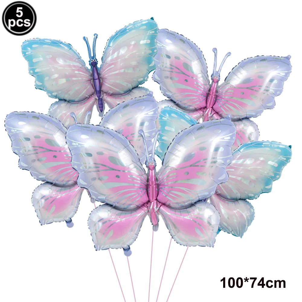 Colorful Butterfly Foil Balloon Set - Party & Event Decorations