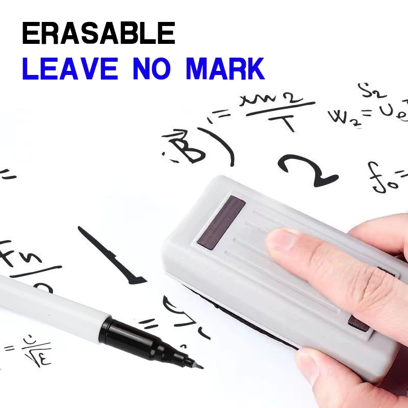 6Pcs 0.5MM Erasable Whiteboard Pen 12 Colors Erasing Pen Blackboard Art Marker Office Writing School Supplies white marker pens marker pens color marker pens pen marker dry erase markers whiteboard pens
