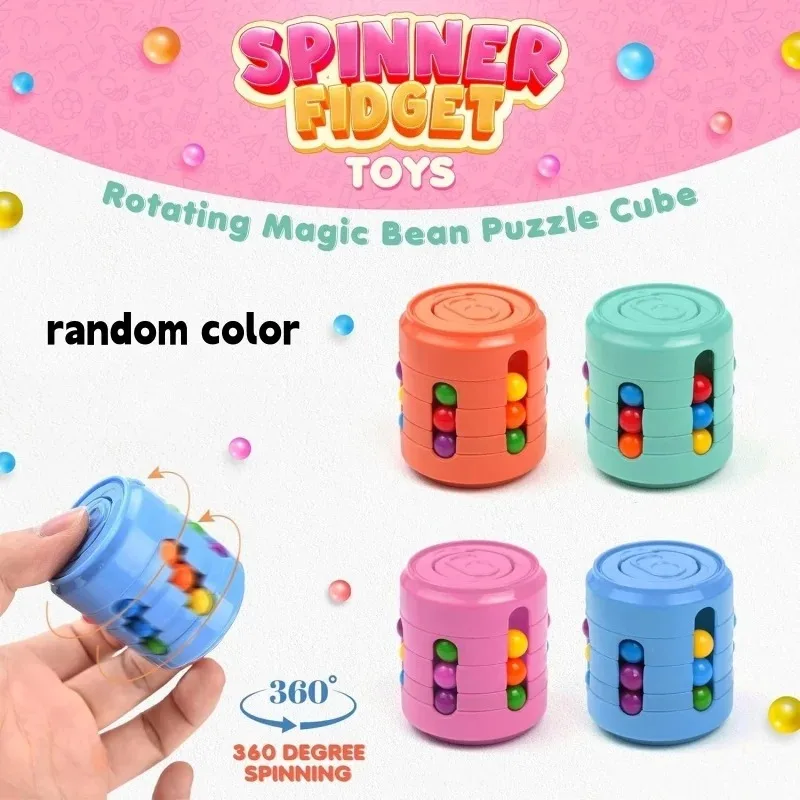 Dynamic Rotating Magic Bean Puzzle Toy - Fun Party Favor Spinner