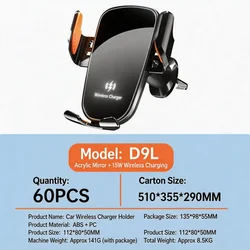 Enhanced Magnetic Wireless Car Charger Phone Holder with Super Fast 15W Charging Capability (Q2018 - 1pc)