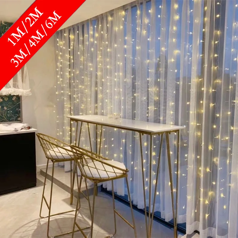 

3M LED Fairy Light Garland Led Colorful Curtain Light Remote Control USB Curtain Light String Light Christmas Home Decoration