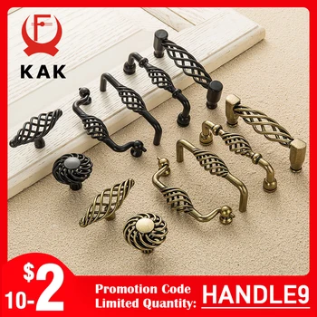 Vintage Bronze Birdcage Cabinet Handles 1