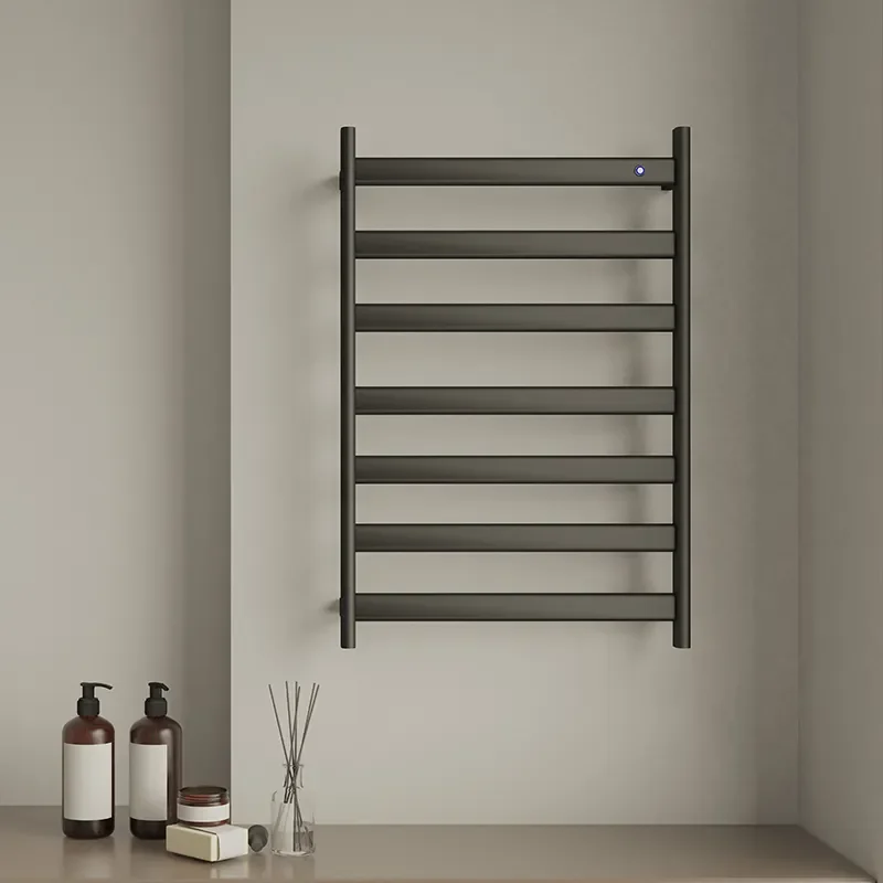 Description Picture 4 of itemSANIPRO Wall Mounted Radiator Hydronic Heated Warm Drying Towel Warmer Machine Electric Heating Towel Ladder Rack