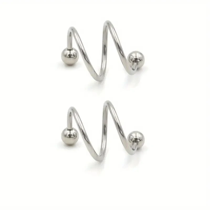 Boucles D’oreilles Tige Boule 10 Paires – Acier Inoxydable, 1,2 Mm, Hypoallergénique, Pour Piercing Nez Lèvres