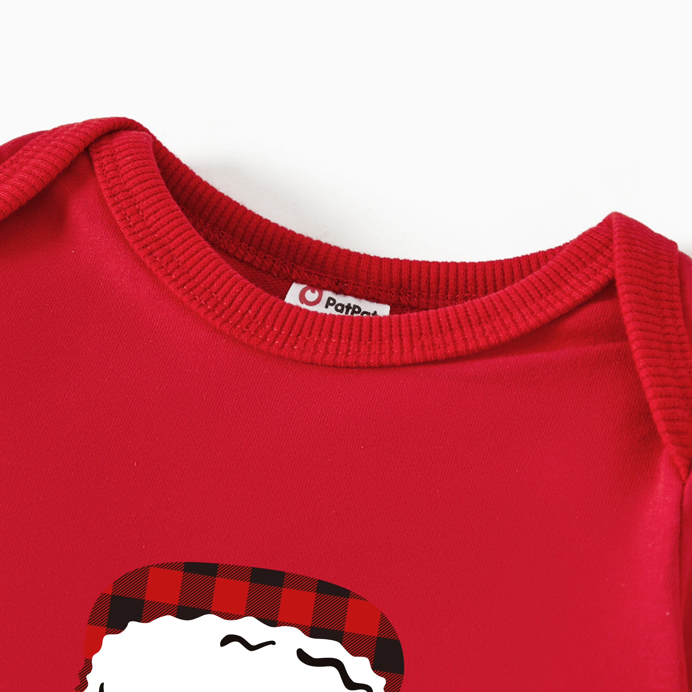 thumbnail image 5 of PatPat Camisetas navideñas de algodón a juego para toda la familia, mangas largas, color rojo You Serious Clark, 5 of 5