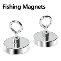 Super Strong Neodymium Salvage แม่เหล็กตะขอตกปลาแม่เหล็ก Neodymium Magnet Searcher แม่เหล็ก Neodymium ที่มีประสิทธิภาพสําหรับตกปลา 1