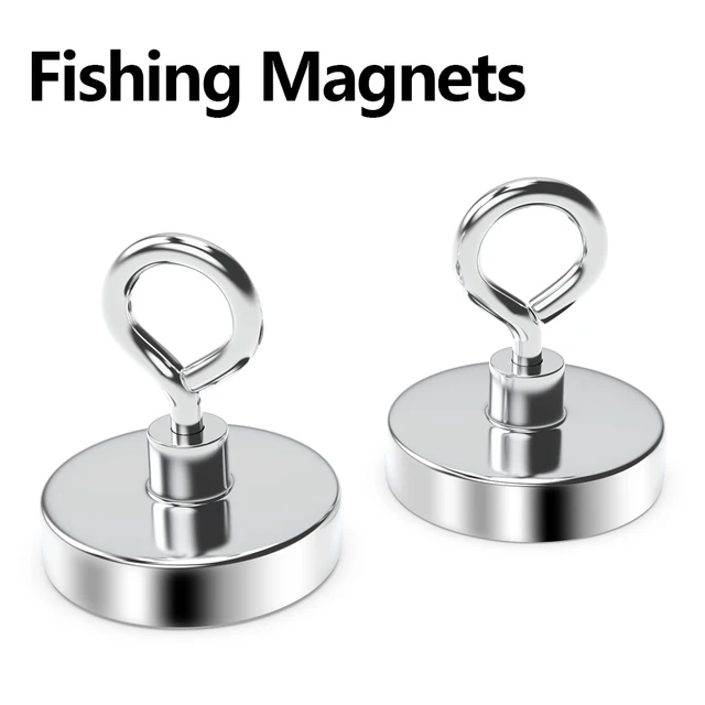Super Strong Neodymium Salvage แม่เหล็กตะขอตกปลาแม่เหล็ก Neodymium Magnet Searcher แม่เหล็ก Neodymium ที่มีประสิทธิภาพสําหรับตกปลา 1