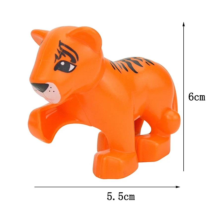 Bulk Large Animal Building Blocks Set - Farm & Zoo Creatures Toys