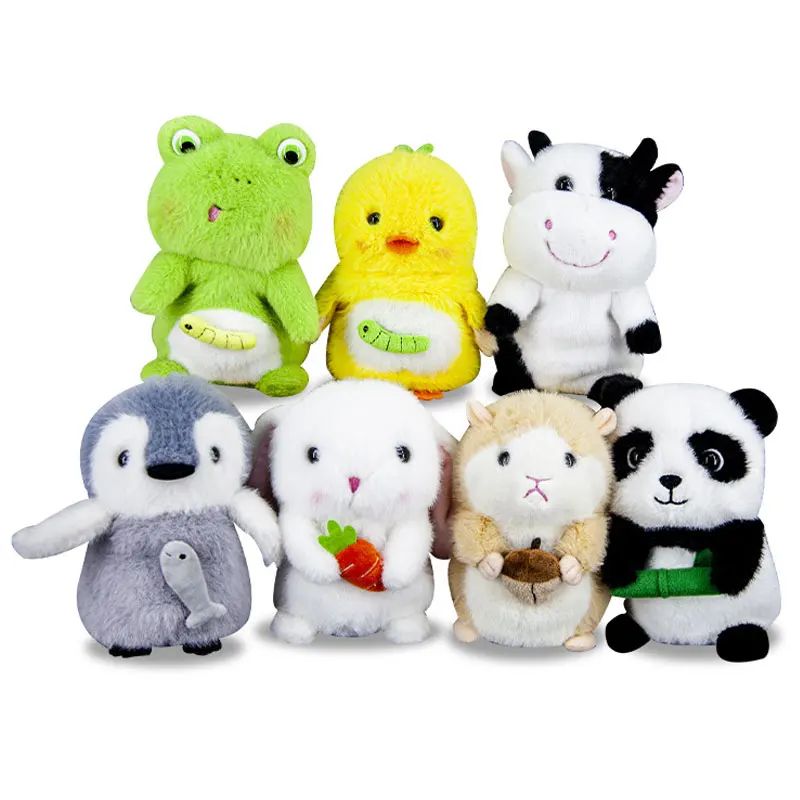 Electric Plush Toys Animal Cute Rabbit Duck Penguin Panda Frog Hamster Dance Talk Interactive Robot Child Gift Pet Figure VD106