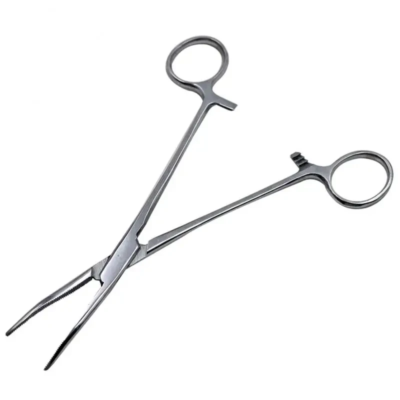 14/16/18cm Stainless Steel Hemostatic Clamp Forceps Straight/Elbow Tips Surgical Forceps Tool Hemostatic Forceps Pliers 4