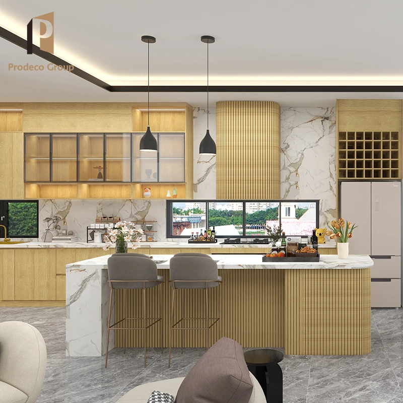 Modern Designs Australian Plywood Modular Luxury Kitchen Furniture Cabinets