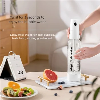 Macchina per acqua a bolle Macchina per soda Tazza fatta in casa Bevanda gassata Succo Macchina per bolle Macchina per acqua a bolle portatile domestica