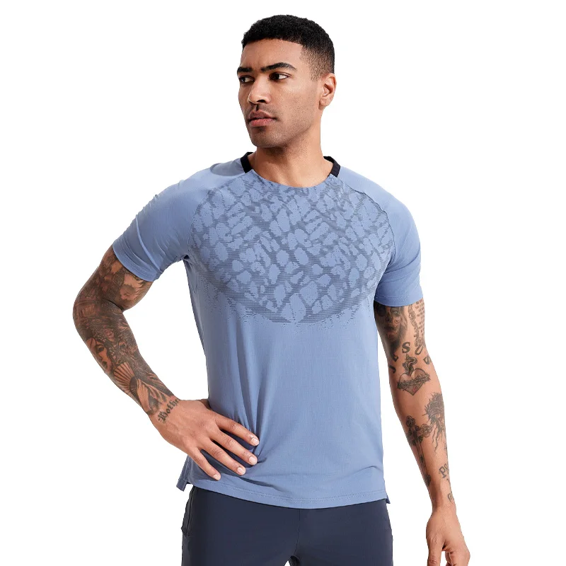 

Men Quick Dry Sports Table Tennis T-shirt Fitness Badminton Trainer Tee Outdoor Top Short sleeved Running Jogging Marathon Shirt