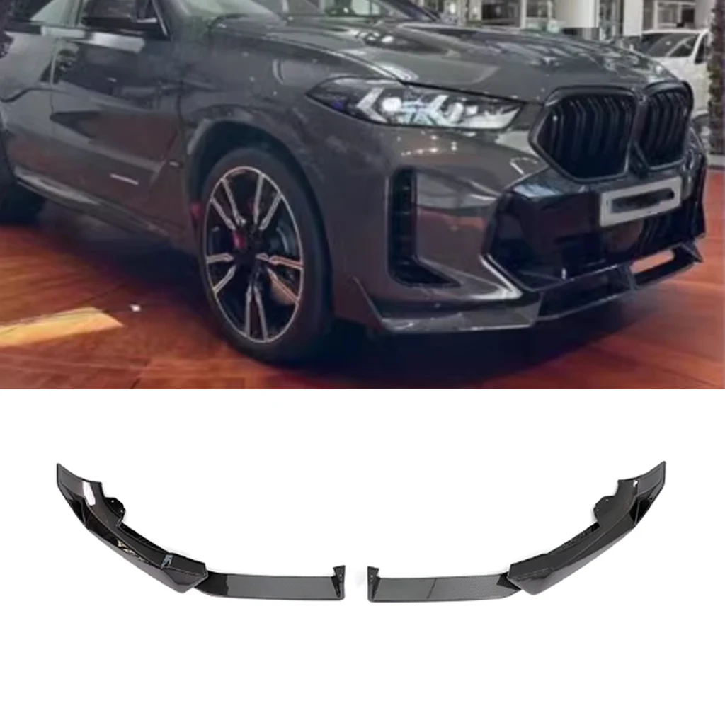 

Для BMW X6 G06 LCI M Sport 2023 2024 тюнинг передний бампер спойлер разветвитель диффузор Защита корпуса Тюнинг Автомобиля