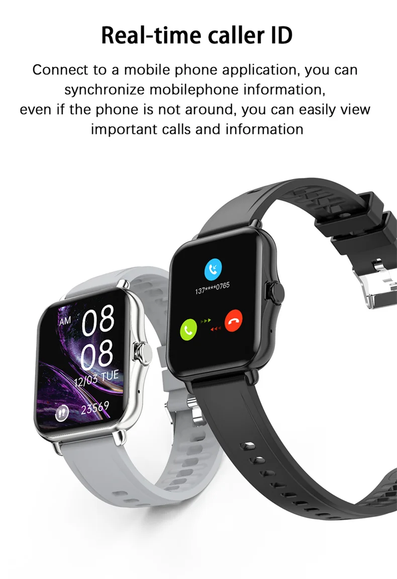 ECG Smart Watch Men Women Touch Clock Screen Sport Fitness Heart Rate Bluetooth Call Women Watch Compatible with ios For Xiaomi