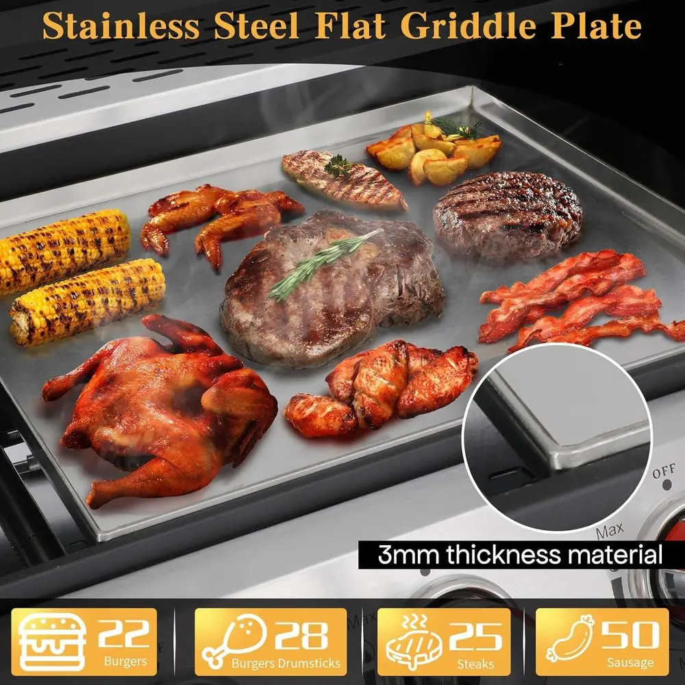 3-in-1 BBQ Grill Combo 4