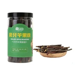 Premium Reptile and Small Pet Food Mix - Dried Fish, Shrimp, and Worms (Apple Branches 120g)