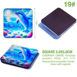 Personalized DIY Custom Glass Photo Fridge Magnet - Family, Lovers & Baby Gifts (5.0cm square)