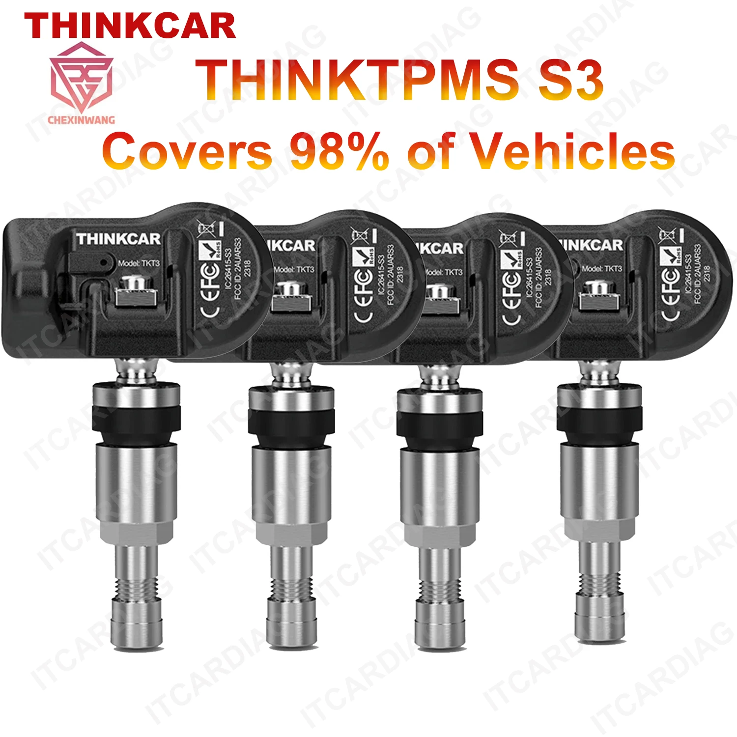 THINKCAR S3 2 в 1 датчик TPMS 315 МГц 433 МГц S 2 Универсальный датчик автомобильные инструменты для механической мастерской программа TPMS S 2 Датчик