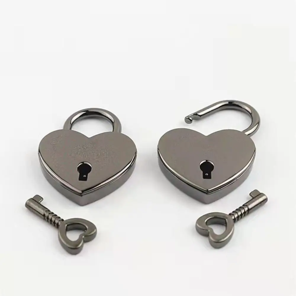 Zinc Alloy Antique Style Heart Shape Padlock