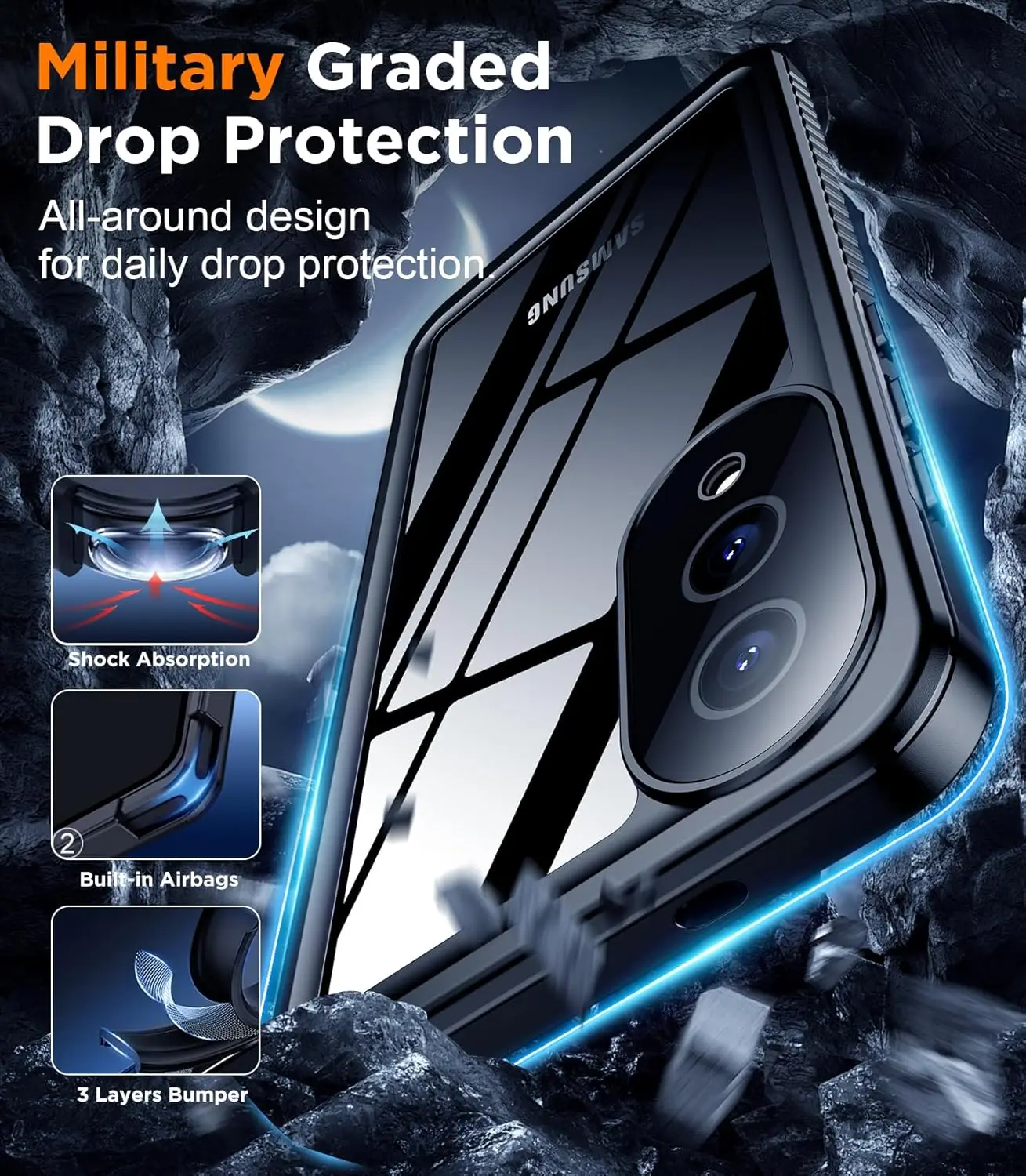 Ultimate Waterproof Heavy Duty Shockproof Phone Case - IP68 Full Protection Cover