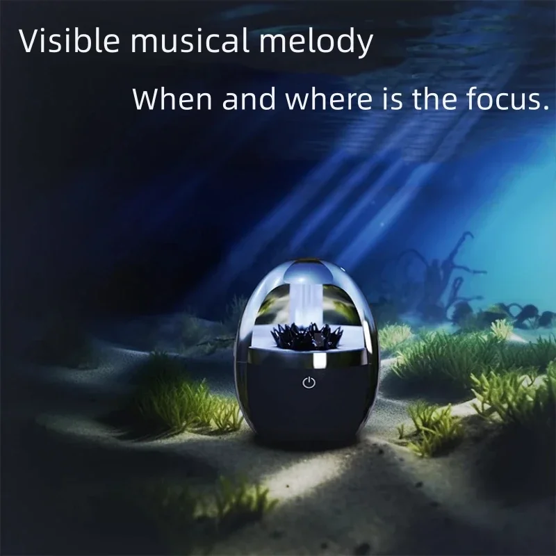 Bluetooth Speaker New Venom Ferrofluid Speaker-Dancing Ferrofluid Bluetooth 5.0 Wireless Speaker with 4-Color Adjustable Light Desktop Subwoofer