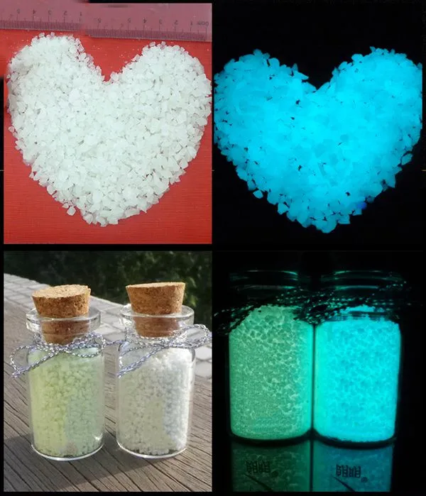 500g/lot Luminous Stone Sand Noctilucent Glow Sand Fairy tiny rock Dust Glow at Night for Glass vial bottle nail glitter