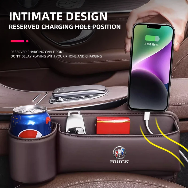 뷰익 센추리 엑셀 XT 에니비전 엑셀 GT 베라노 리갈 라크로스 앙코르 에클레이브용 카시트 틈새 수납함 포켓