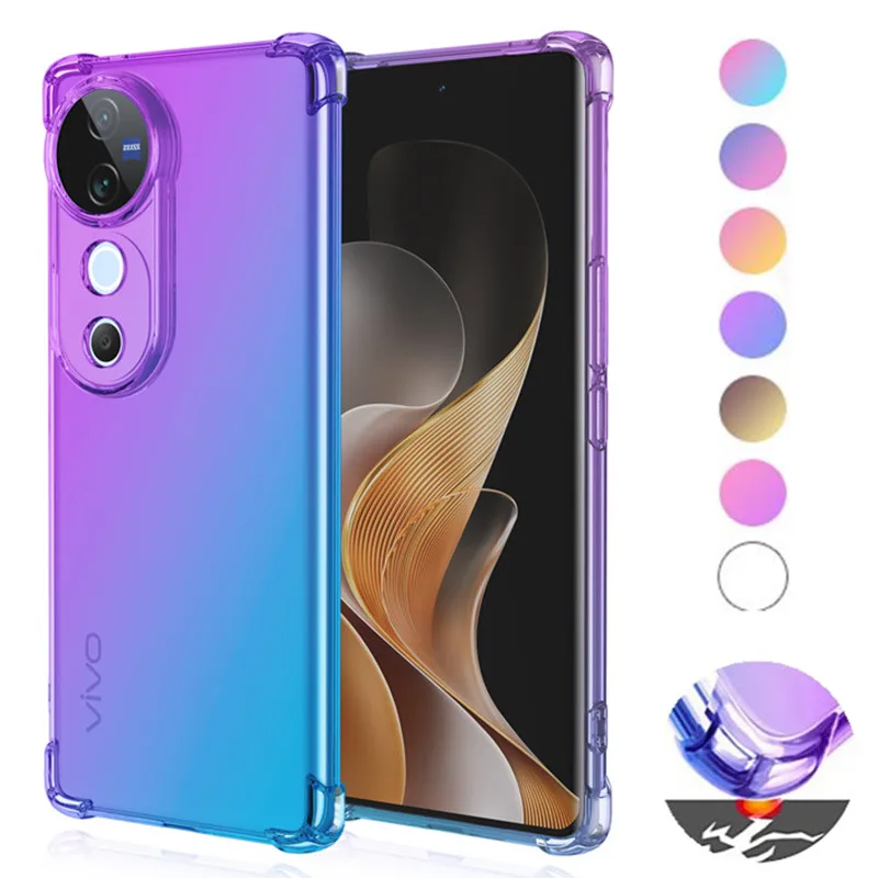 Shockproof Gradient TPU Protective Phone Case Cover