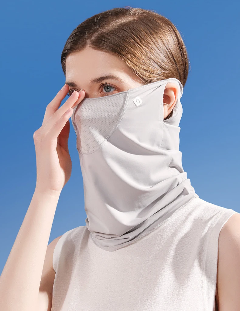 1pc Women's Breathable Neck Gaiter Face Mask Balaclava With Ear Loop Filter Dust Mask Scarf for Summer Outdoor Running/Sports