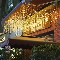 LED Icicle Lights 8 Modes 5M Outdoor String Light Waterproof Holiday Garlands for Eaves,Balcony,Hotel Entrance,Patio Decoration
