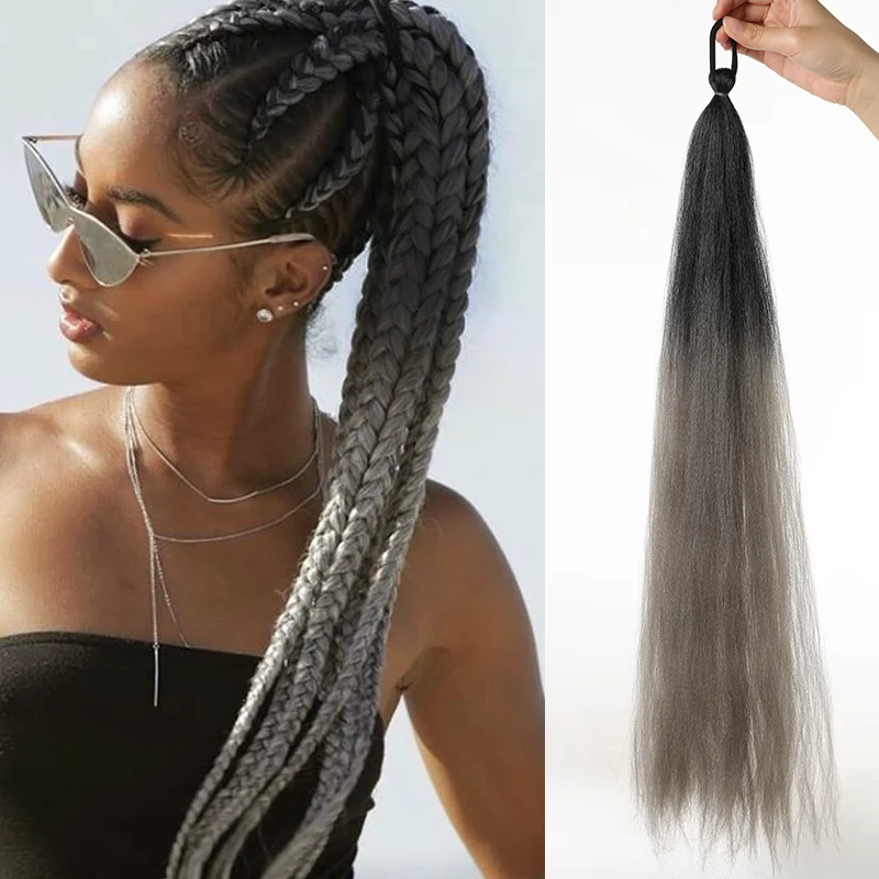 LUPU Ombre Ponytail Extension Image 15