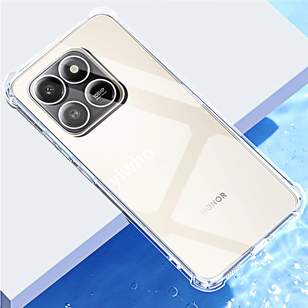 Crystal Clear Soft TPU Phone Case with Lens Protector