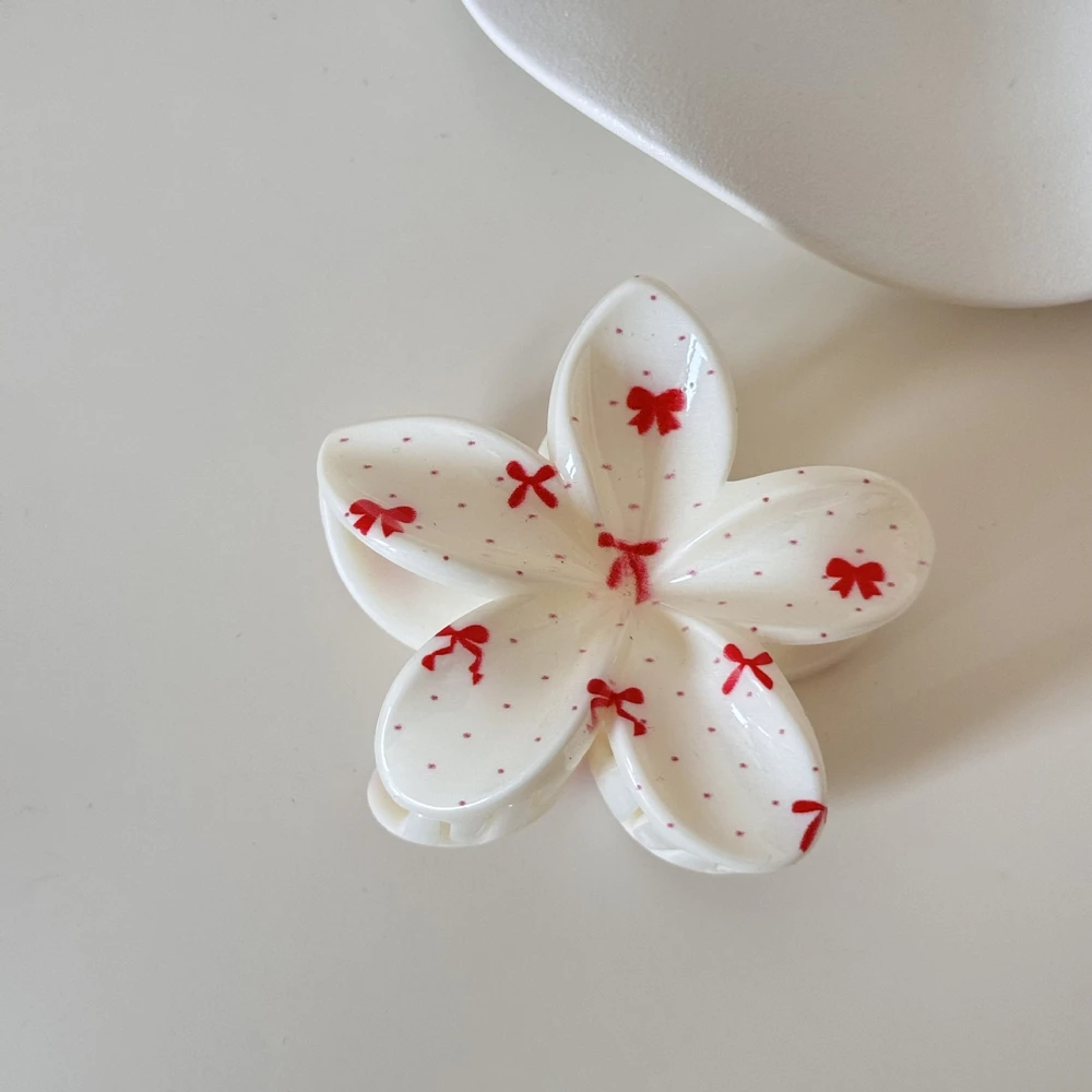 Set mollette per capelli a forma di fiore con stampa ciliegia_voghion.com