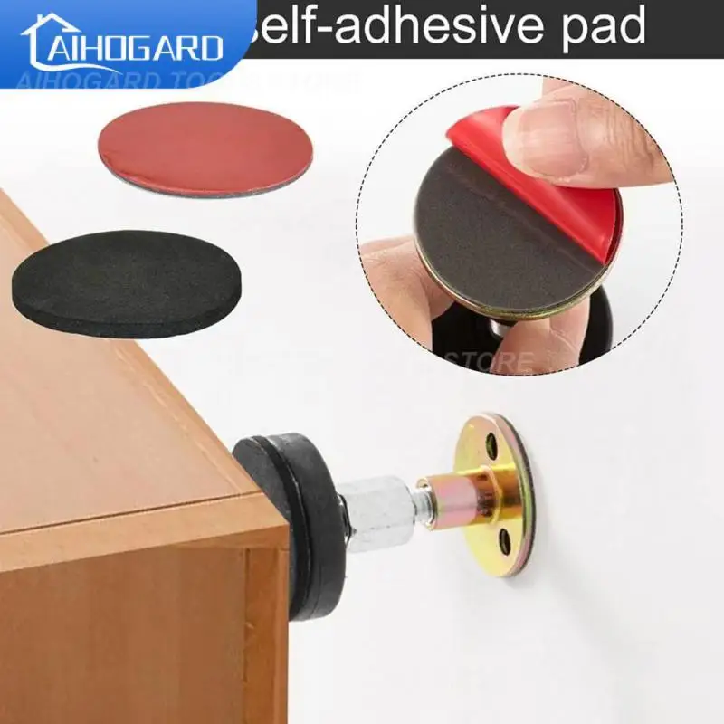 StainlessSteelHeadboardStoppersWallProtectionAntisqueaking