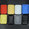 100pcs White Fresh Fruit Serving Tray Translucent Uncovered Meat Packaging Box Disposable Plastic Vegetable Pallet Supermarkets 1