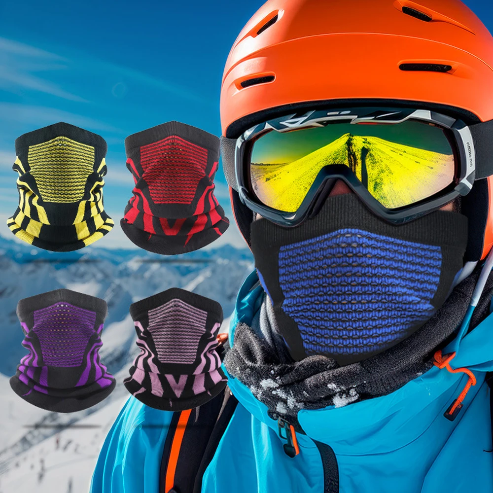 Face Mask Warm Elastic Breathable Half-Face Cycling Outdoor Sports Running Fishing Skiing Cold Weather