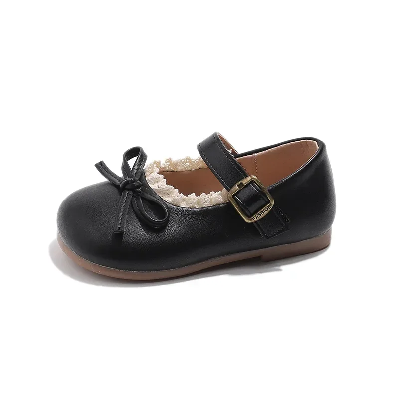 Leather Kids Shoes Spring Autumn Flat Round Toe