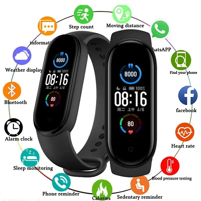 M5 Smart Watch with Remote Control Smart Band 1