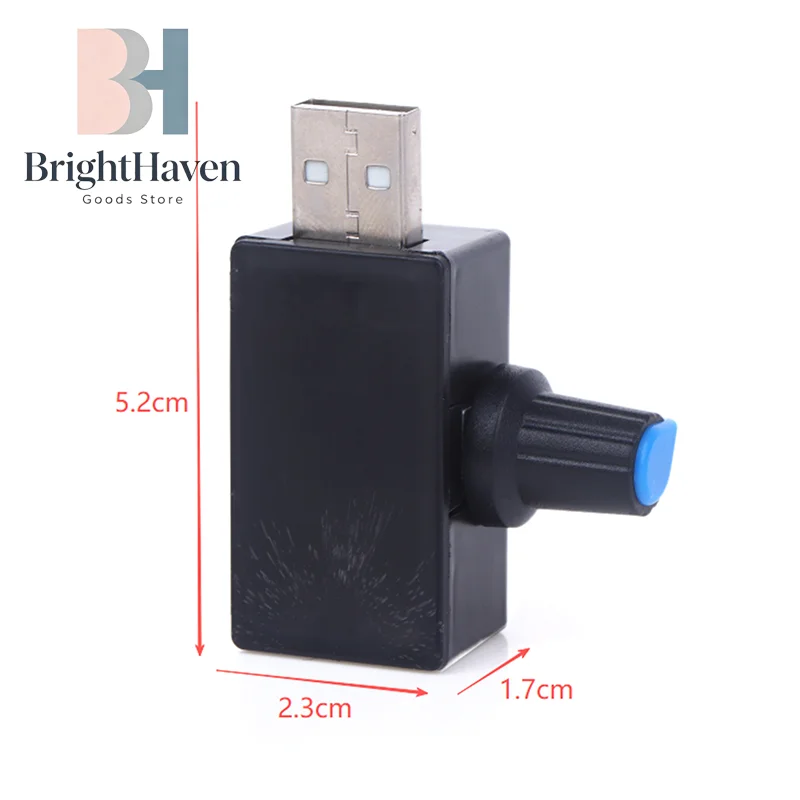 스위치가 있는 5W DC5V2A 팬 유도 속도 컨트롤러 USB 보호 유형-C USB 노트북 휴대폰 냉각 팬 컨트롤러 BH