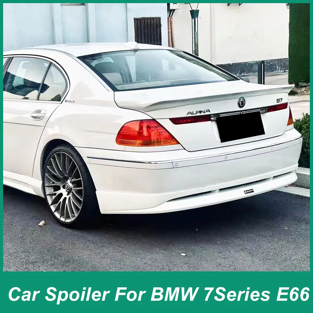

Задний спойлер для крышки багажника BMW серий 7 E66 2002-2008, заднее крыло для багажа, заднее крыло для губ, заднее крыло с большим давлением, черное автомобильное ФАП