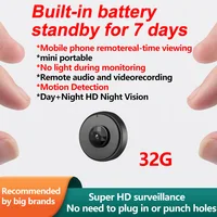 Бренд D Маленькая камера сверхвысокой четкости Беспроводной монитор для домашнего использования, удаленный Wi-Fi мобильный телефон Панорамная мини-камера на 360 градусов для внутреннего домашнего использования, нет необходимости вилки питания, кошачий глаз, неминиатюрный, неинвидимый, ненасвященный тип 666 — изображение 3