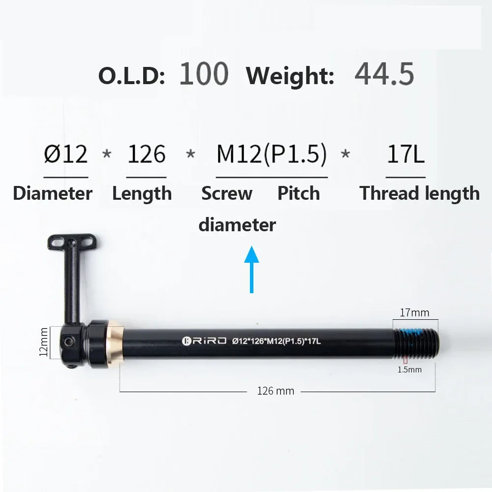 Bicycle Quick Release Thru Axle Rod with Hidden QR for Enhanced Cycling Performance