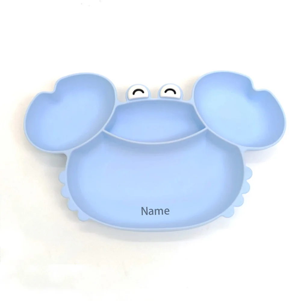 Baby Tableware Bowl Personalized Customization Free Printing Silicone Material Boy Girl Holiday Gift