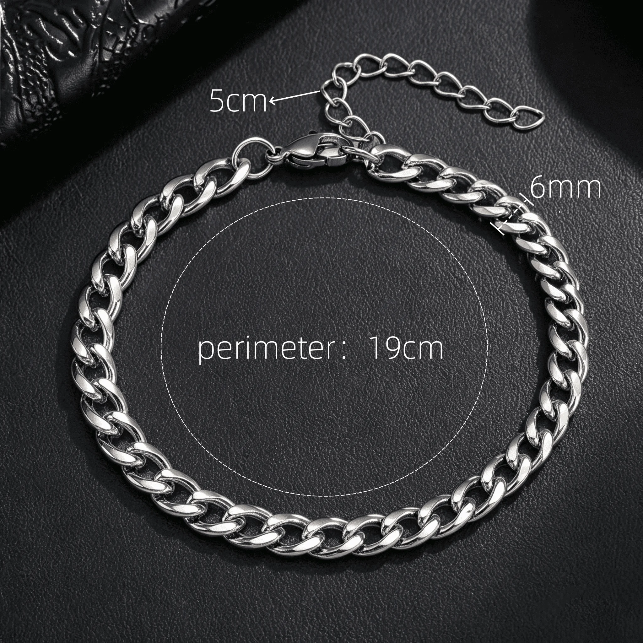 silver 6mm Bracelet