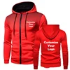 New Customized Fashion Men's Hoodie Casual Zipper Jacket Cotton Wool Warm Hoodie Sportswear High Quality Hip Hop Sportswear 3