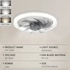 Modern E27 Ceiling Fans Light LED Remote Control Dimmable Quiet Ceiling Fan with Light for Home Kitchen Room 6
